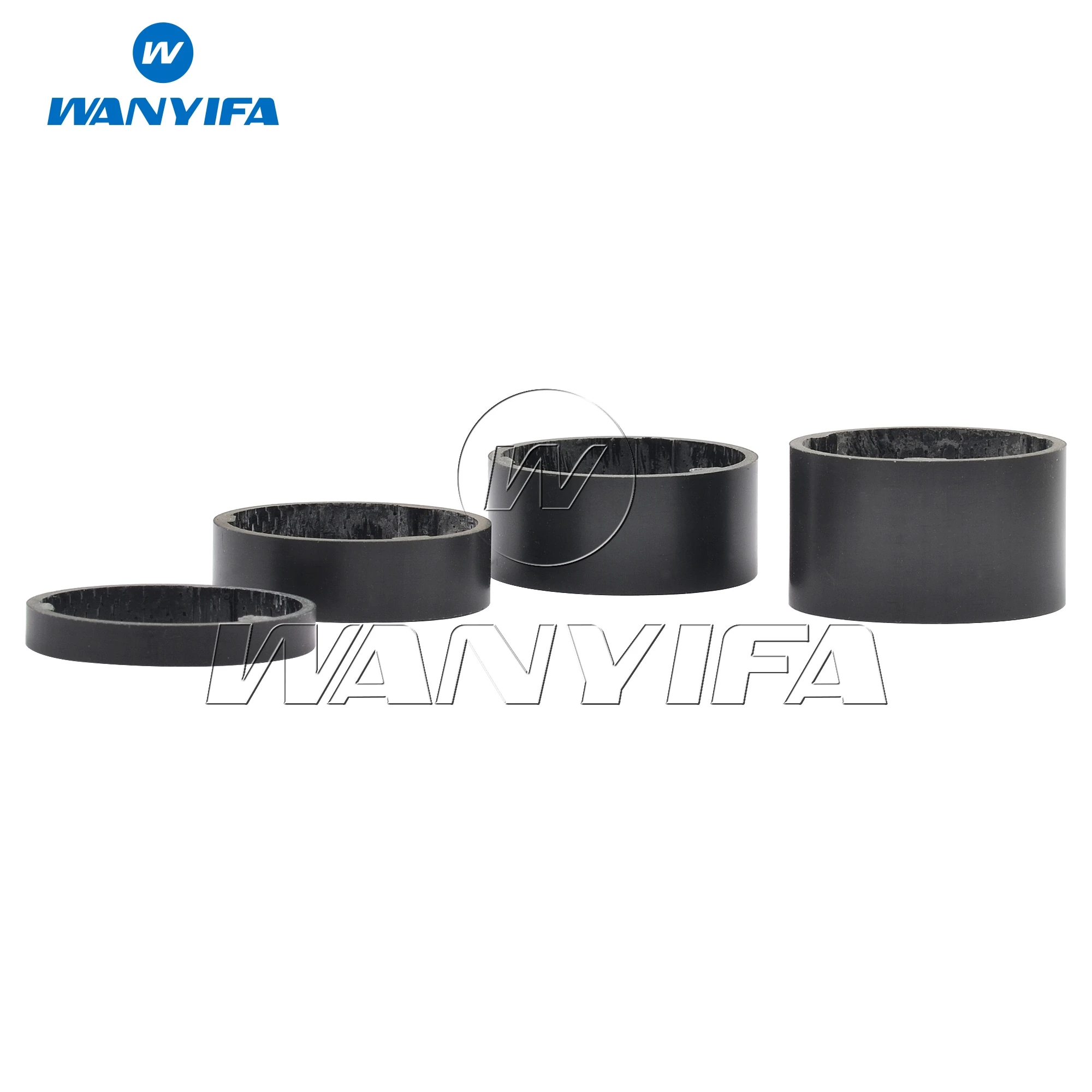 Wanyifa 4 шт. углеродное волокно UD матовая черная шайба велосипедный стержень