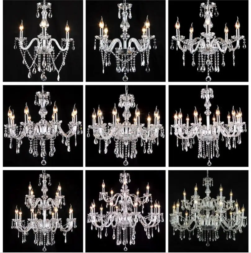 Дешевая хрустальная люстра светильник светильники из хрусталя E14 ветительные
