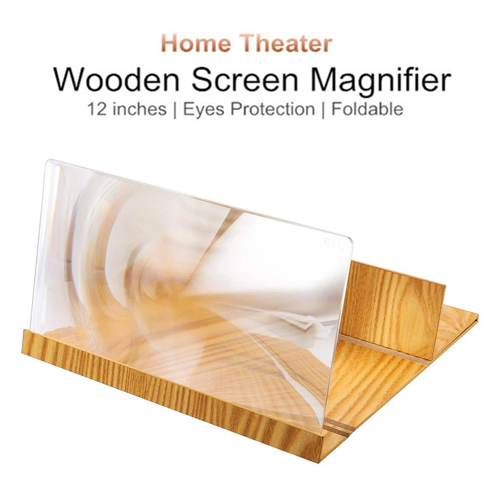 12-дюймовый 3D стереоскопический мобильный телефон увеличитель экрана HD видео