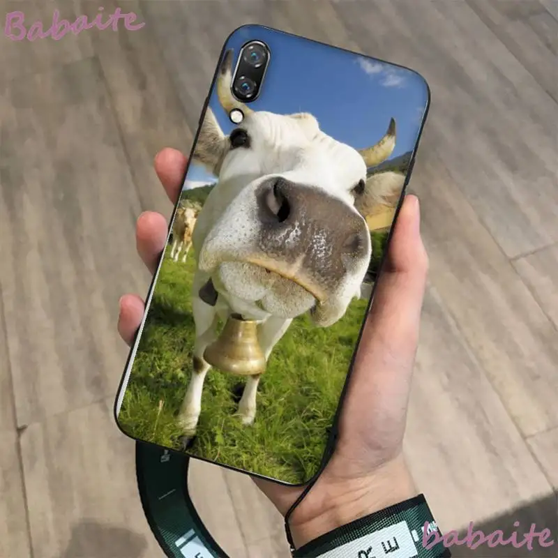 

Babaite Cow Soft Phone Cover for Huawei p30 lite p10 lite p40 lite p30 pro p smart2019 Honor8X 8A 10 Lite 20 8lite