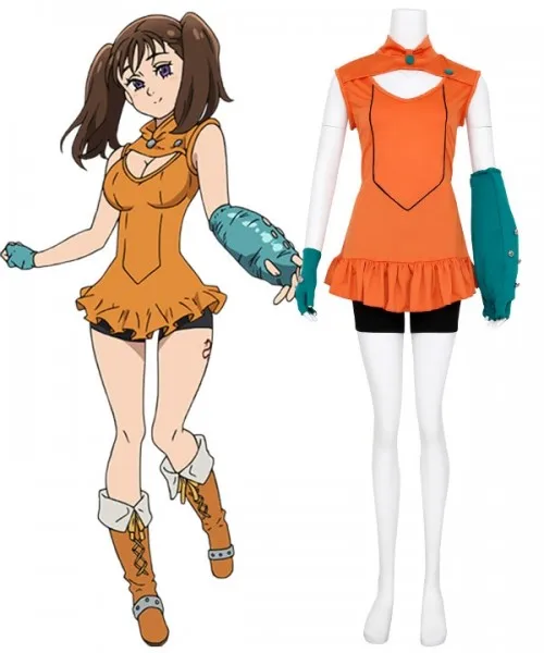 

The Seven Deadly Sins: Revival of The Commandments Nanatsu no Taizai Season 2 Serpent's Sin of Envy Diane Cosplay Costume E001