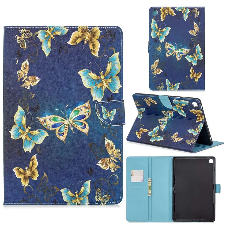 case Кожаный чехол с откидной крышкой и подставкой, Магнитный чехол для samsung Galaxy Tab S5e 10,5 T720 T725 SM-T720 SM-T725 - Цвет: case