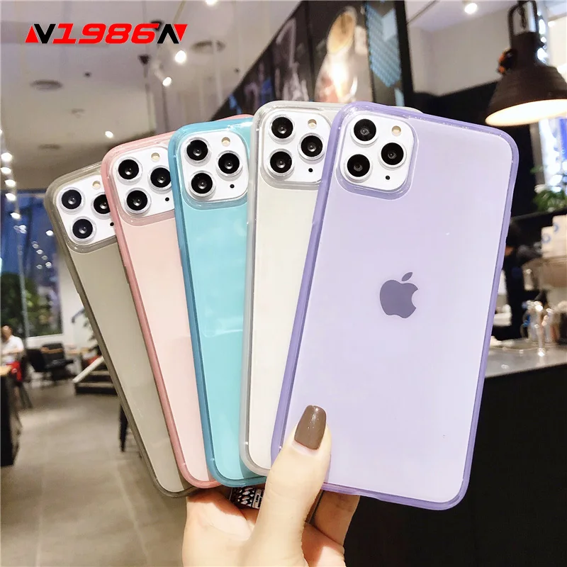 Чехол для телефона N1986N прозрачный карамельного цвета iPhone 11 Pro X XS Max 6 6S 7 8 Plus