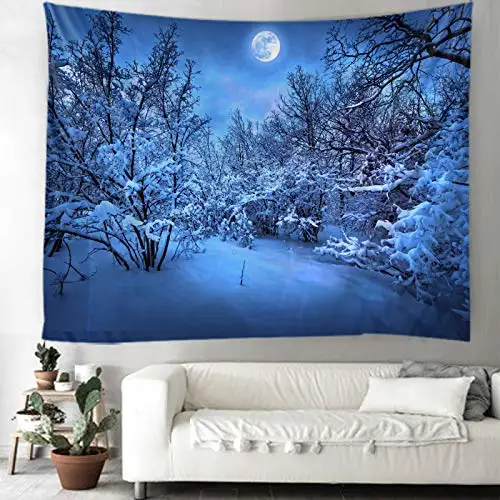 

3D Snow Wall Hanging Bedroom Nature Landscape Tapestry