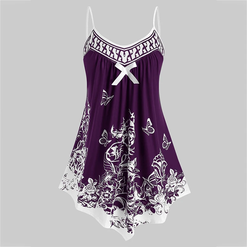 

2021 летние брюки с бабочками живопись майка, женское платье с v-образным воротом, камзол однотонный жилет на бретелях Топ Повседневная Блузка...