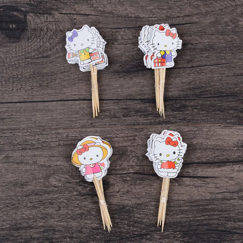 24 шт Дисней Микки Маус замороженный мультфильм день рождения украшения Минни