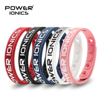 power ionics antifatigue power fitness sports silicone ions balance tourmaline germanium charms bracelet wristband bangles
