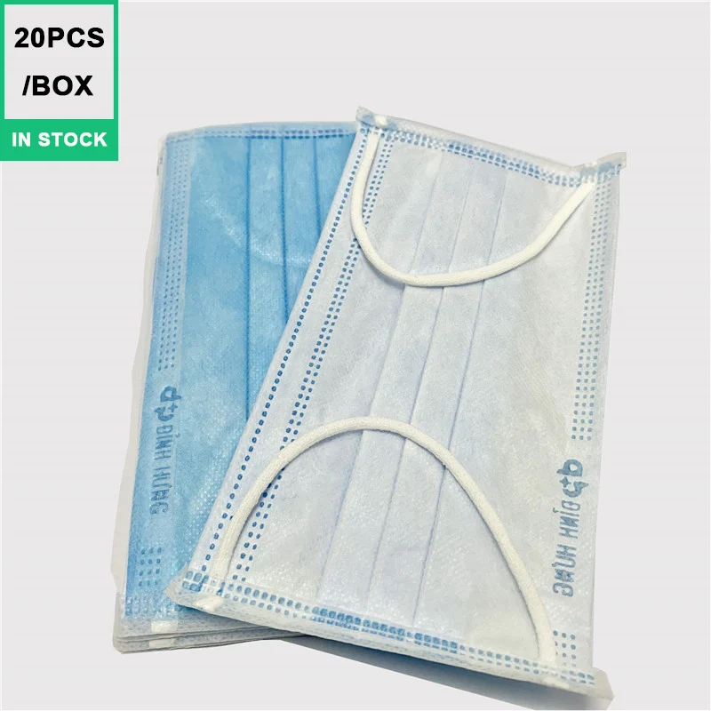 Маска для лица 50 шт пыленепроницаемые одноразовые маски рта многослойный фильтр