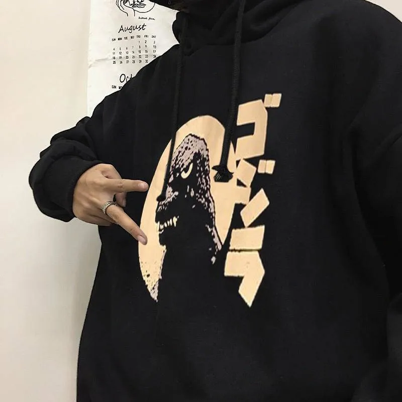 Модные японские забавные флисовые толстовки с принтом в виде лапши и волн