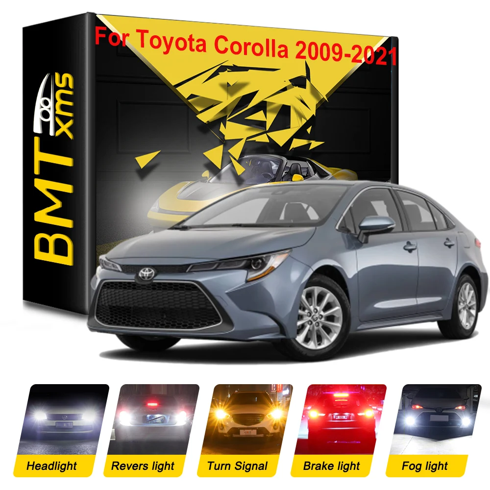 

BMTxms Canbus For Toyota Corolla 2009-2018 Car LED Exterior Headlight Parking Turn Signal Reverse Brake Interior Light Fog Lamp
