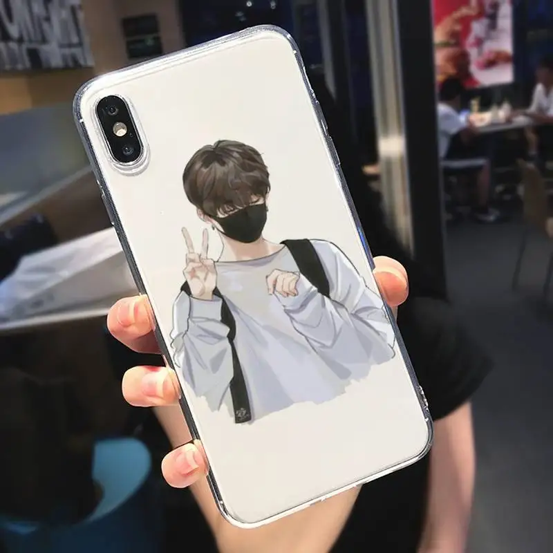 

Agust D Suga fashion cool boy Phone Case Transparent soft For iphone 5 5s 5c se 6 6s 7 8 11 12 plus mini x xs xr pro max