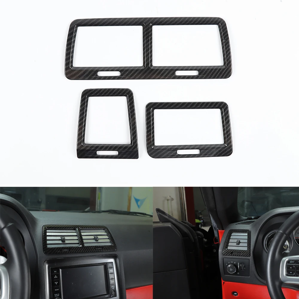 Новый Стайлинг автомобиля из АБС для Dodge Challenger 2009-2014, левый руль, приборная панель, вентиляционная решетка, рамка, отделка, наклейки для автомобильного формования Новый Стайлинг автомобиля из АБС для Dodge Challenger 2009-2014, левый руль, приборная панель, вентиляционная решетка, рамка, отделка, наклейки для автомобильного формования