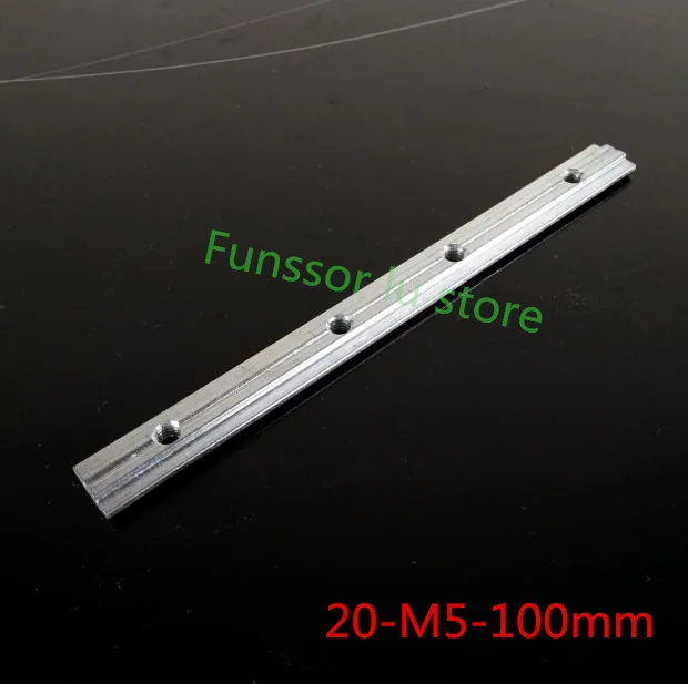 

10pcs/lot 2020 Aluminum Profile Connection Accessories Connector Link With M5 Screw 100MM