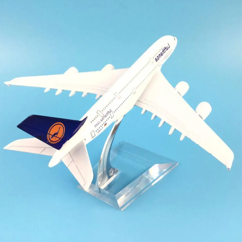 

1/400 Plane Model Toy A380 Lufthansa Air Passenger Plane Aircraft Airplane Model Toy Kids Gift 2021