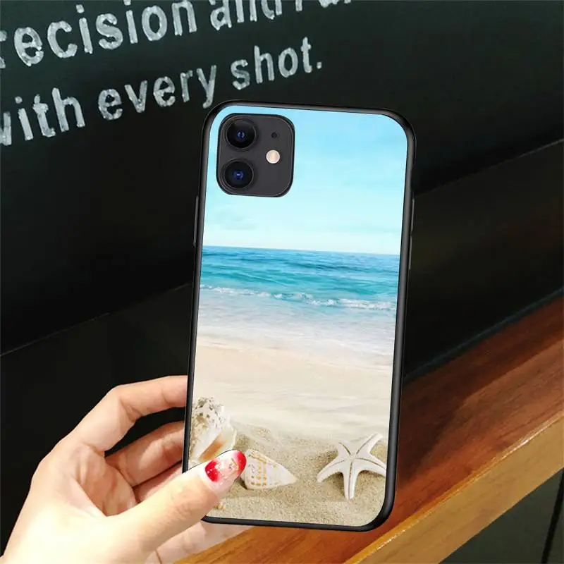 

Beach Starfish Star Phone Case For Iphone 5 5S SE 6 6s 7 8 plus X Xr XS 11 12 Mini Pro Max Cover Fundas Coque