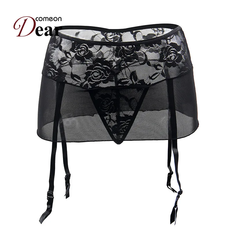 Comeondear сексуальное черное кружевное Сетчатое женское нижнее белье с