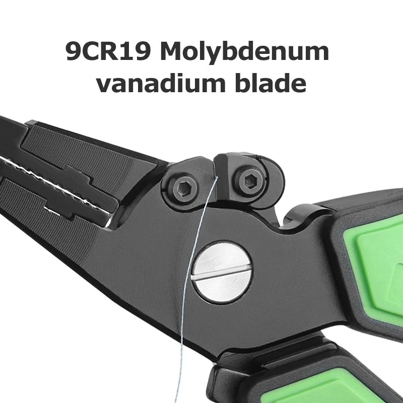 2021Green/Blue Fishing Pliers Grip Aluminum Alloy Split Ring Cutters Line Hook Recover Fishing Tackles High Quality Fishing Tool