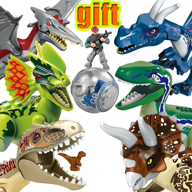 Конструктор динозавр Юрского периода миниатюрная мини-фигурка большой мир