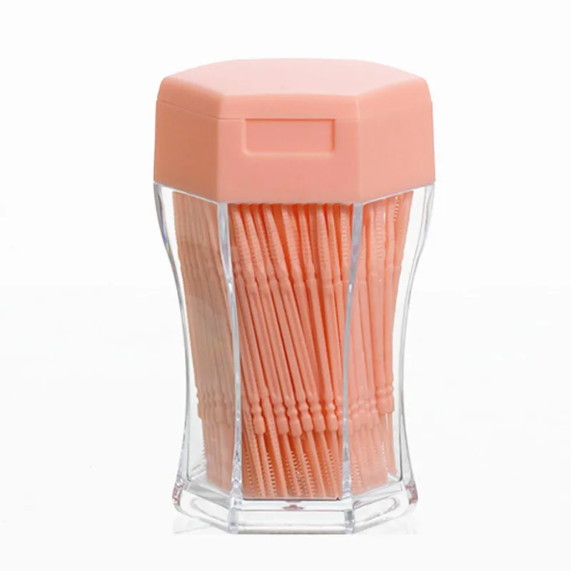 200pcs Pick interdental Brush Double-head Brushed For Teeth Cleaning Toothpick Oral Care Tool 6.2 Cm Tandenstokers Dental Floss | Красота и