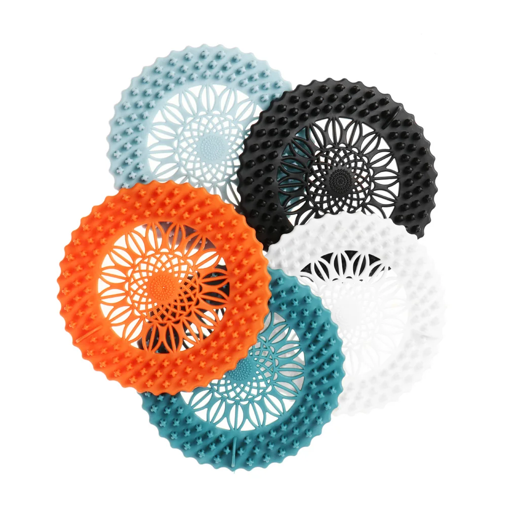 

Silicone Sink Cover Anti-blocking Sink Strainer Bathtub Stopper Floor Drain Cover Bathroom Filter Hair Catchers Kitchen Accessor