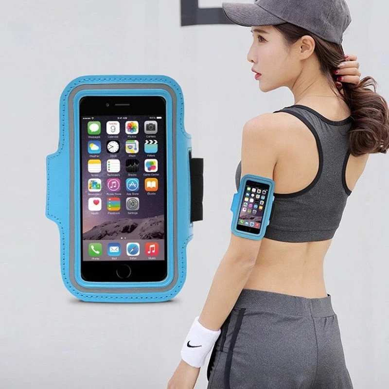 4.0/5.5 inch Case phone Sport Armband fashion Holder For Women's on hand smartphone handbags sling Running Gym Arm Band Fitness images - 6