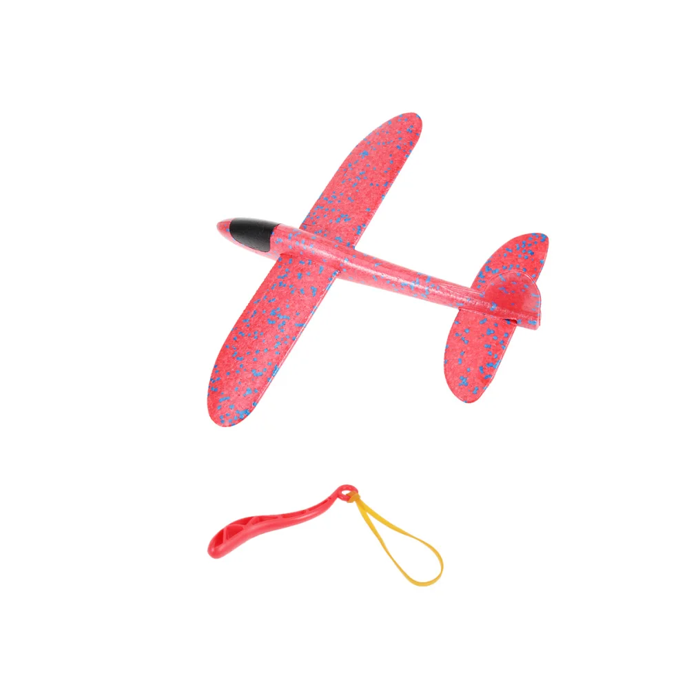 

2 Pcs Aerobatic Slingshot Plane Glider Airplane Throwing Aircraft Outdoor Sports Flying with Slingshot (Battery Three Gen