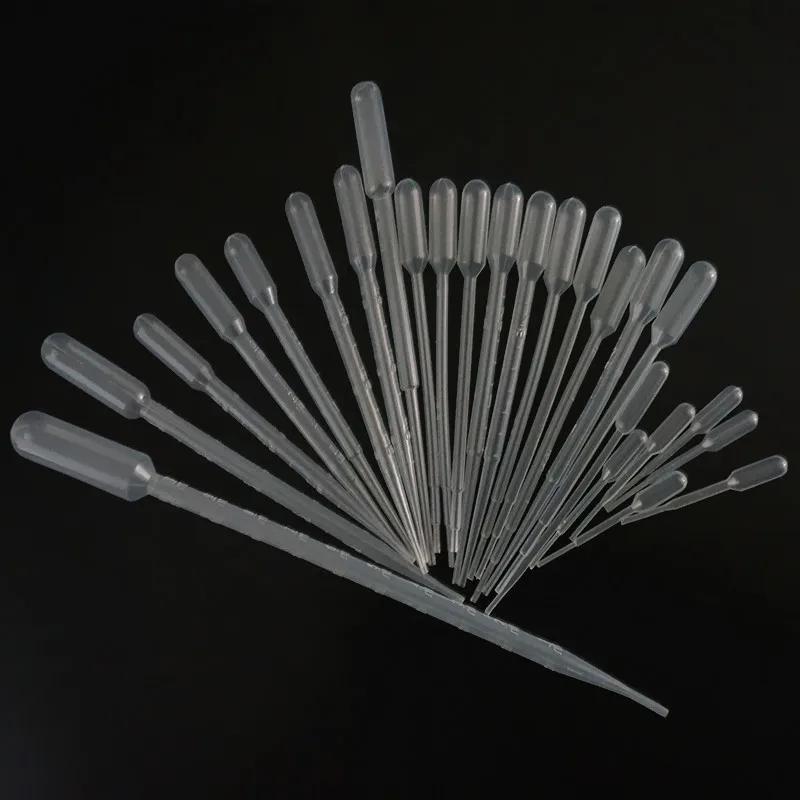 

All Size 0.2ml/0.5ml/1ml/2ml/3ml/5ml/10ml Transparent Plastic Pasteur Pipette Disposable Essential Oil Dropper