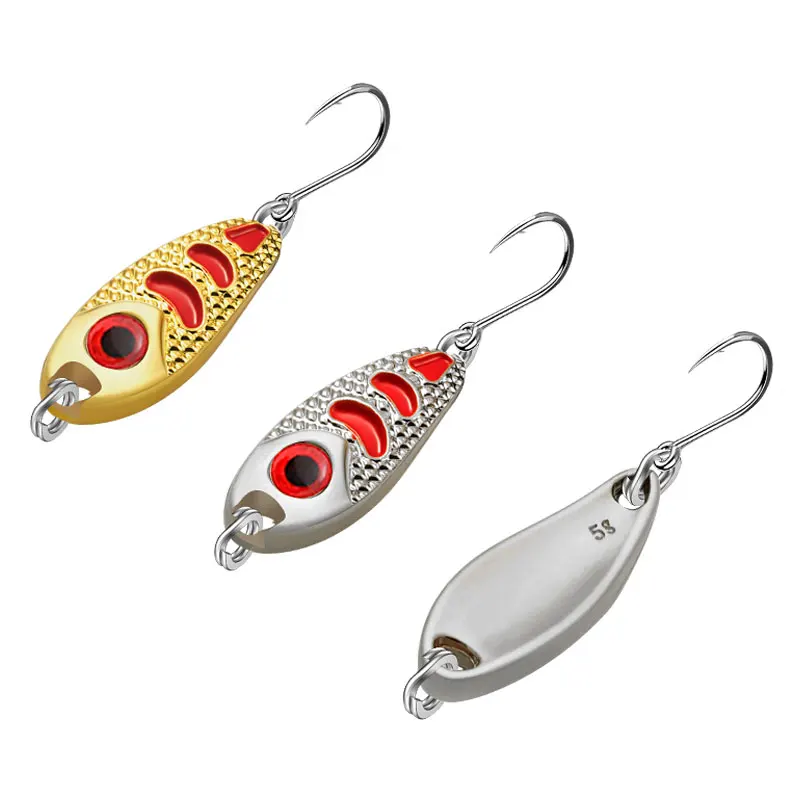 

1pcs Metal Fishing Lures Wobbler Spinner Bait Spoon Artificial Bass Hard Sequin Paillette Metal Steel Hook Lures