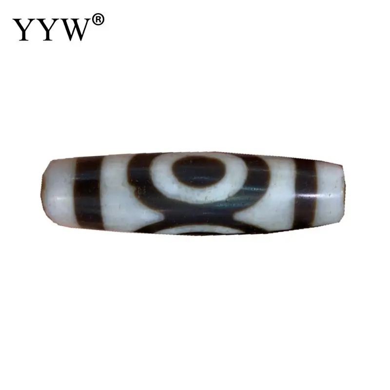 

1PC Natural Tibetan Agate Dzi Beads Oval Three Eye For Jewelry DIY Handmade Necklace Bracelet Approx 49x11mm Tibetan Bead
