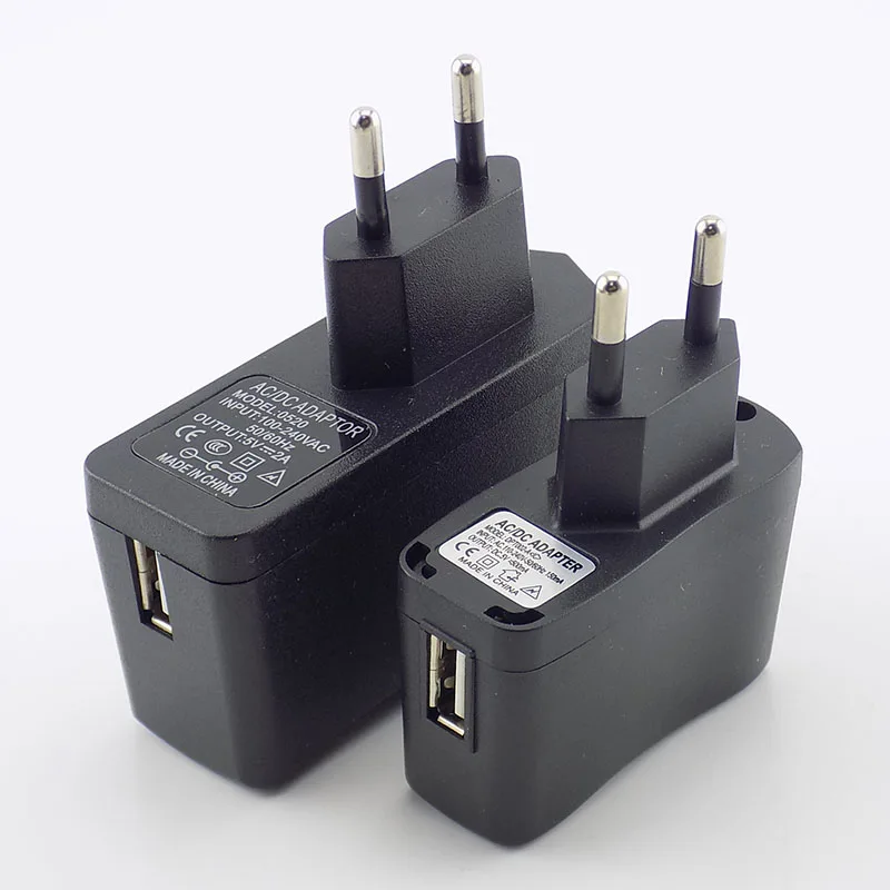 DC USB Charger 5V 0.5A/1A/2A/3A 3000ma Micro Charging Port Power Adapter Converter Supply For LED Strip Lights Phone US/EU |