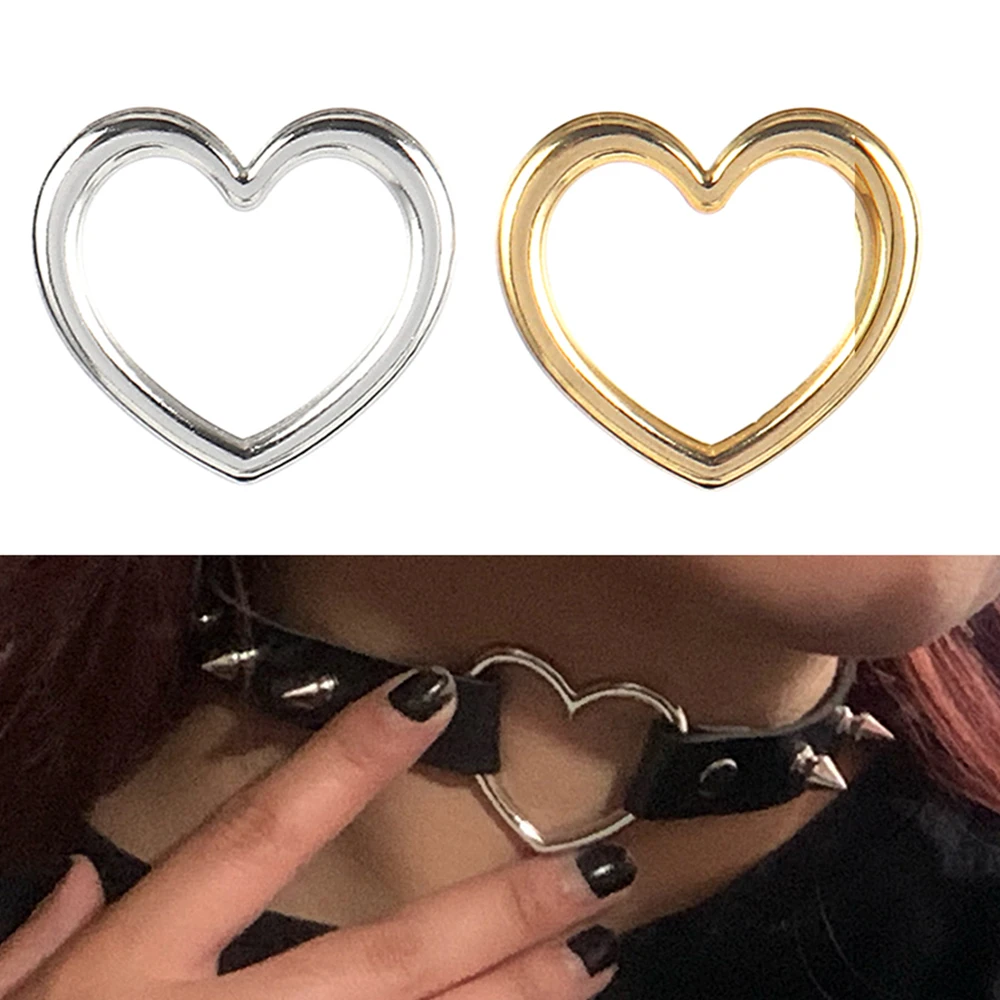 

5pcs/lot Gold Charm Stainless Steel Heart Charm For Jewelry Making Bracelet Connectors Earrings Finding Handmade Punk Accessorie