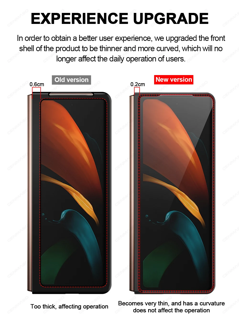 grma luxury foldable real genuine leather acrylic cover for samsung galaxy z fold2 fold 2 folder 2 5g case front and back case free global shipping