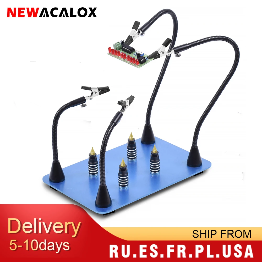 NEWACALOX сварочный инструмент для третьей руки Магнитная печатная плата