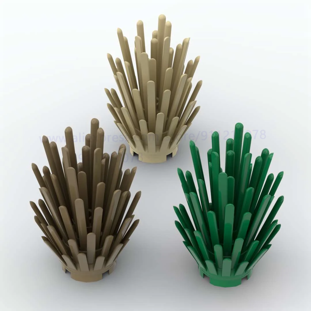 

10pcs Building Block Plants 4 x 4 x 5 Grass flower 6064 moc Bricks Underbrush Assembles Particles big size Children Toys