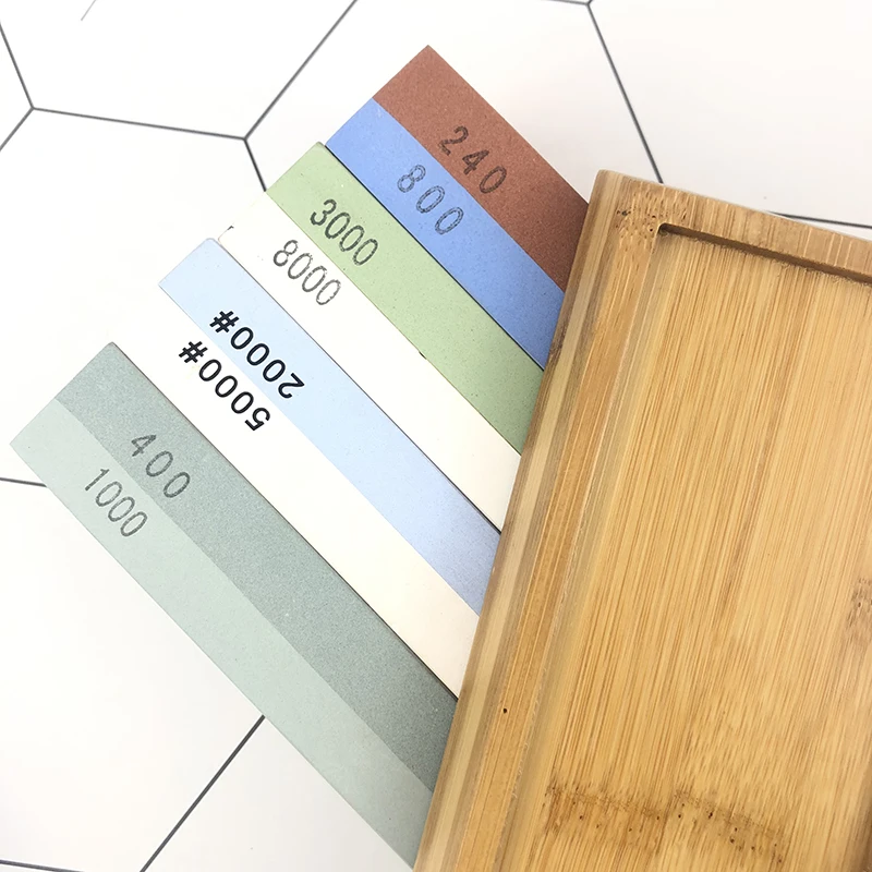 

Professional kitchen sharpener tool whetstone double-sided whetstone sharpener oil stone 24040060080010006000#honing set