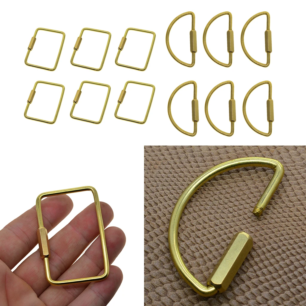 

6pcs Micro Lock Screw Clasp Necklace Buckle Closures, DIY Jewelry Making Findings