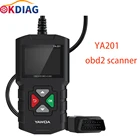 Считыватель кодов OBD2 YA201, диагностический сканер OBDIIEOBD, PK KW680 CR319 AD310 для автомобиля