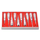 10 шт.кор. зубной ИЗВЛЕЧЕНИЯ щипцы комплект лифта удаление зуба изогнутые корень Лифт плоскогубцы хирургический инструмент