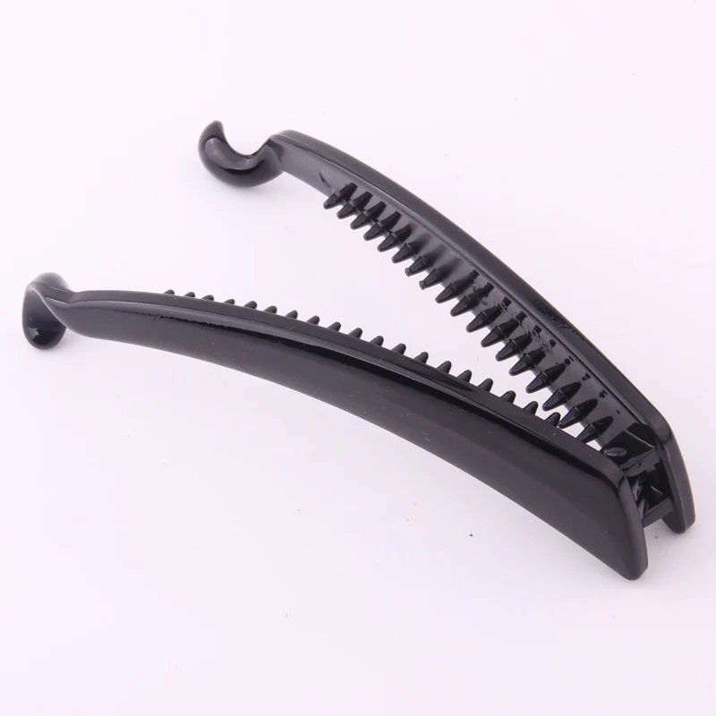 Новое поступление черная простая пластиковая заколка-банан заколка для волос Rena