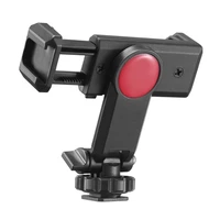 smartphone holder hot shoe 14 universal tripod screw ports 360 rotation camera mount cell phone adjustable stand