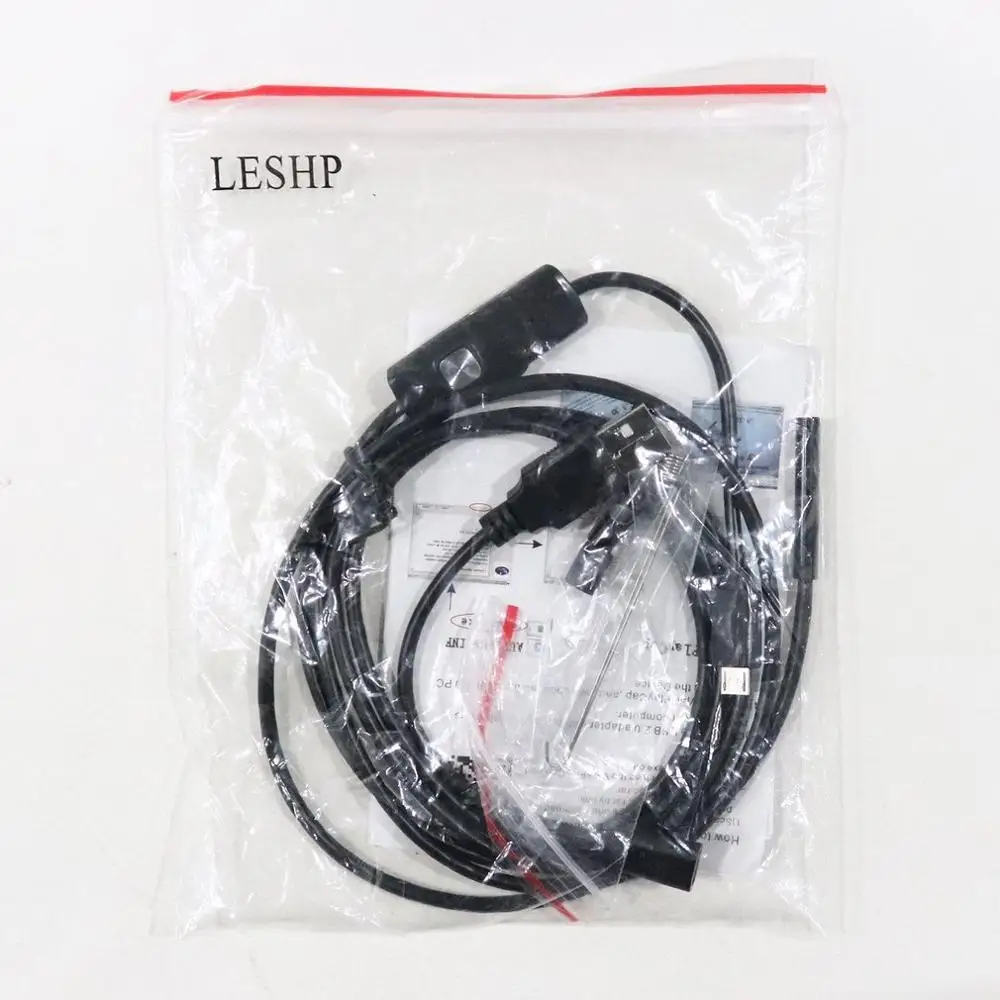 5 мм эндоскоп Камера HD USB с 6 светодиодный 1/1.5/2 м/3 м/5 м мягкий кабель