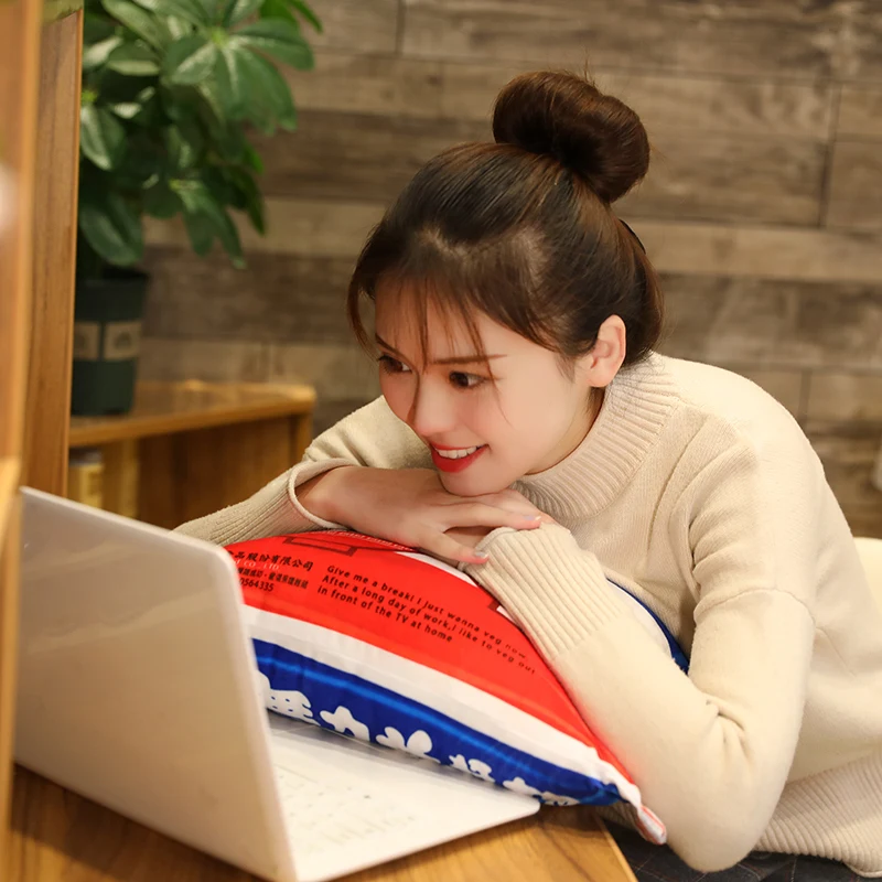 Кавайное одеяло имитация лапши быстрого приготовления плюшевая подушка с