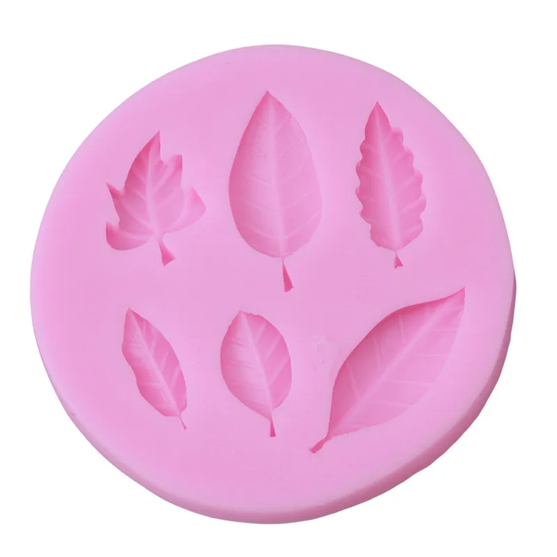 Узор в виде кленового листа Форма 3D силиконовые формы паста для капкейков Кухня