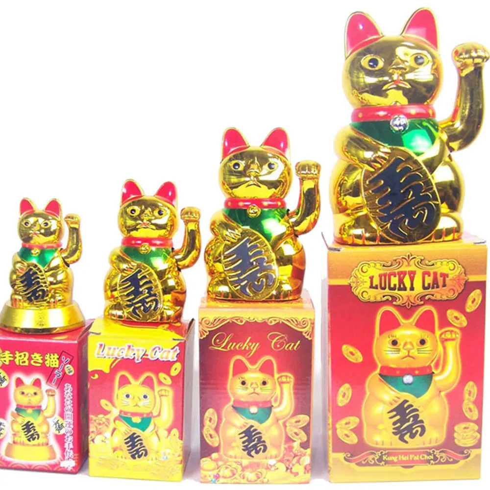 Пластиковые китайские манеки Neko машут машущая счастливая кошка движущаяся рука