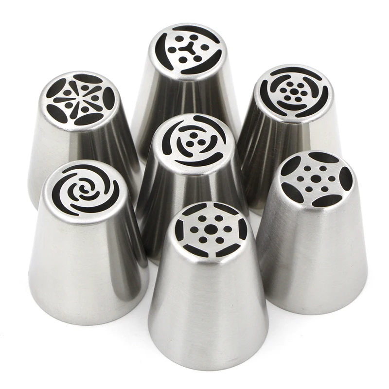 7 шт./Лот насадки для украшения торта из нержавеющей стали|Принадлежности
