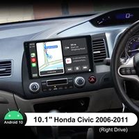 10 1 inch autoradio 1din android 10 car stereo radio 4gb 64gb head unit carplay wifi multimidia player for honda civic 2006 2011