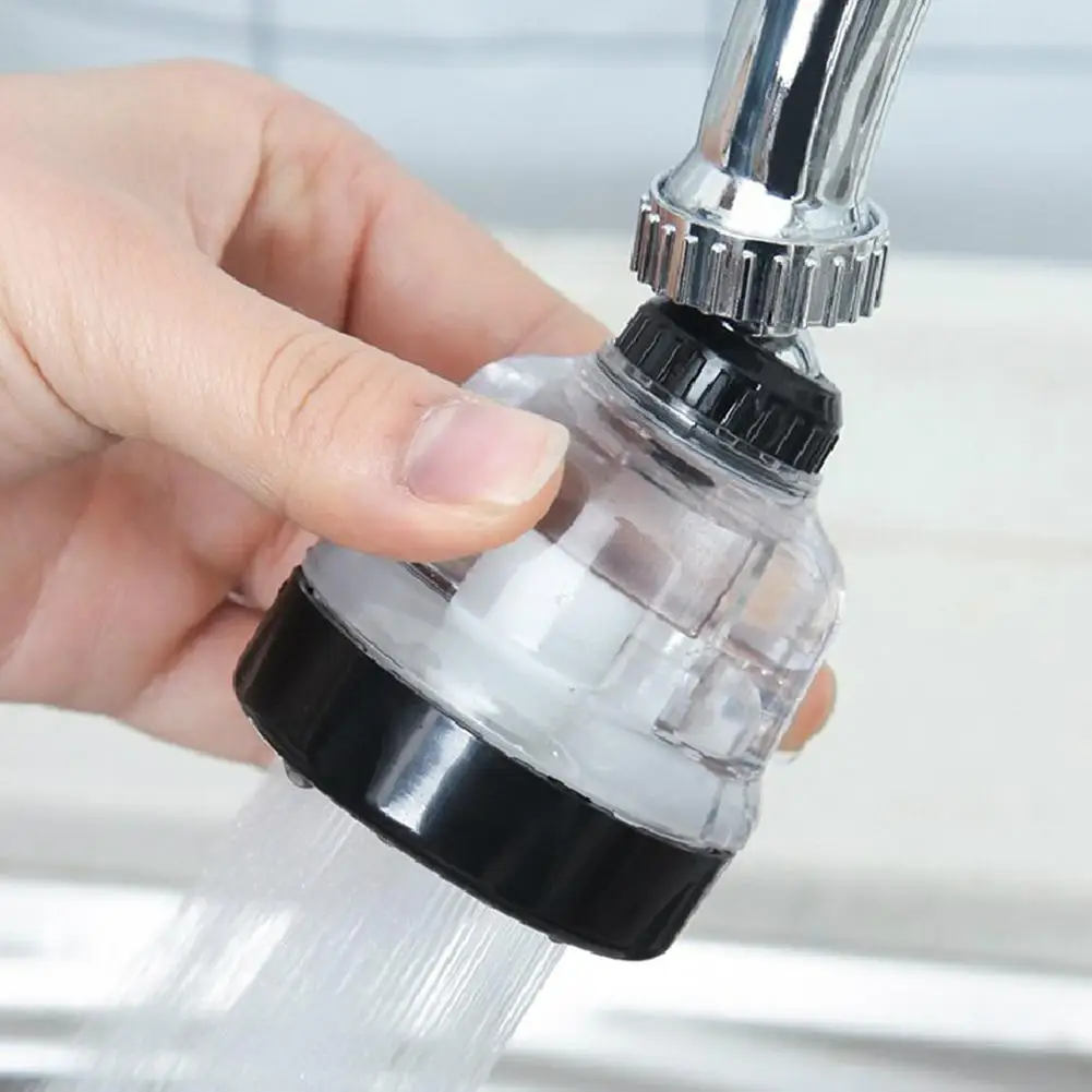 

Faucet Pressurized Flower Sprinkler 360 Degree Rotary Faucet Adapter Anti-splash Shower Nozzle Water Head V3Q8