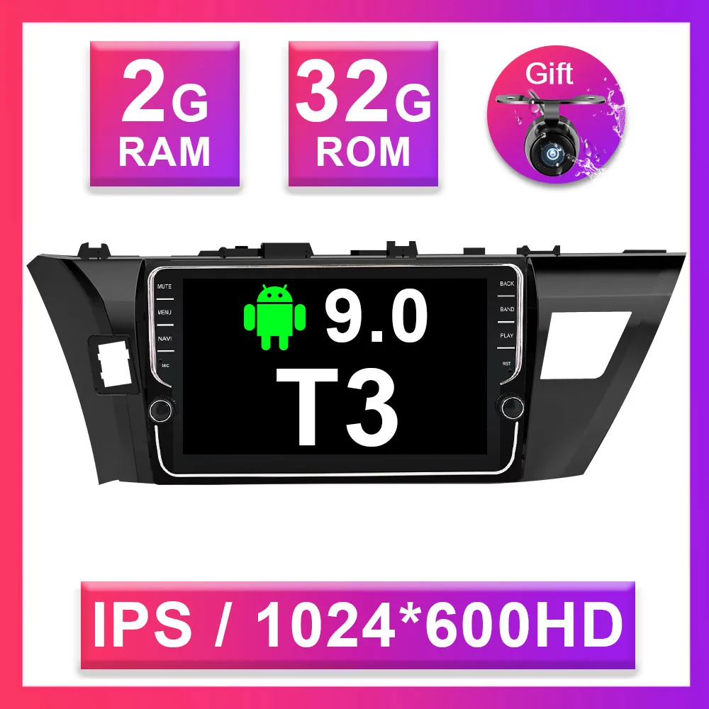 2G 32G T3 Eunavi 4G+ 64G Octa 8 ядерный android 9,0 автомобильный радиоприемник для Toyota Corolla E180 2013- мультимедийный автомобильный gps-навигатор PX6 wifi без dvd - Цвет: 2G 32G T3