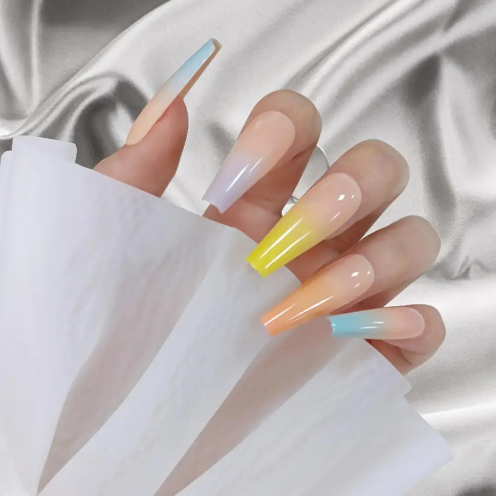 

10 types European Rainbow Ballerina Full Nail 24Pc/Set Tool Fake Long Cover Professional Manicure Detachable Coffin Beauty Y9F2