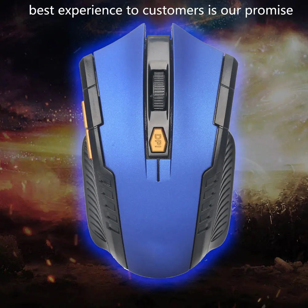 2 4 ГГц USB Беспроводная оптическая мышь 2000 dpi 6 кнопок ПК ноутбук компьютерные